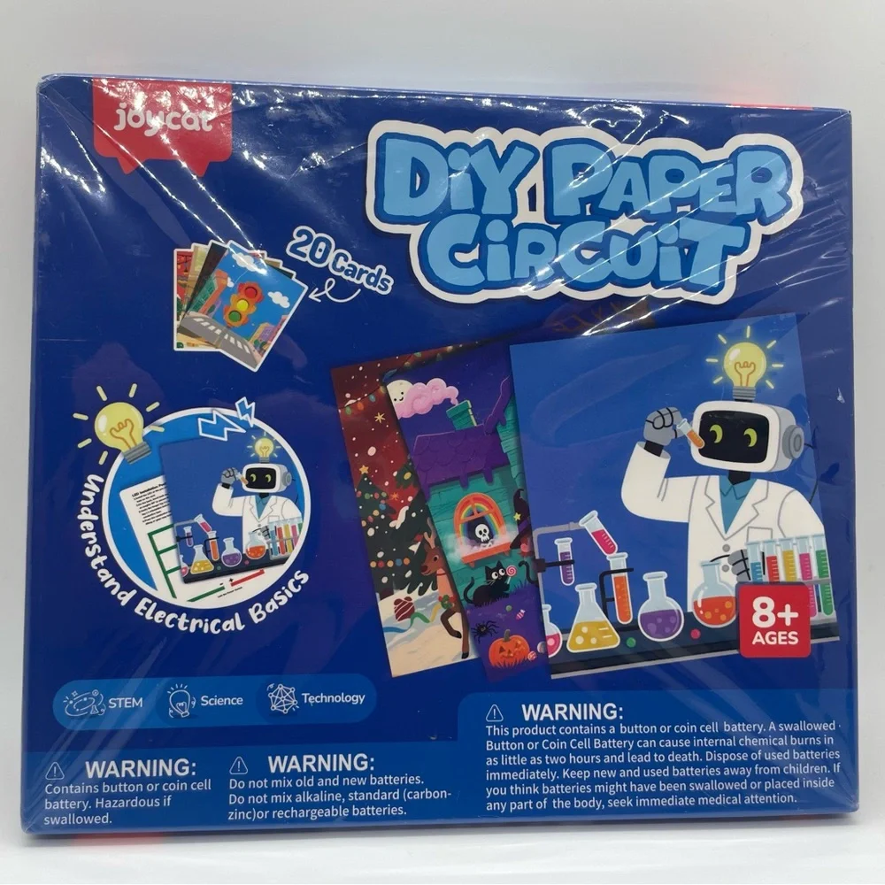 JoyCat DIY Paper Circuit Kit Stem Science Kids Electricity Fun Project Learn NWT